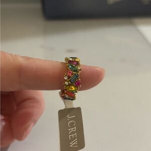 J. Crew Vibrant Gemstone Ring in Gold and Multicolor